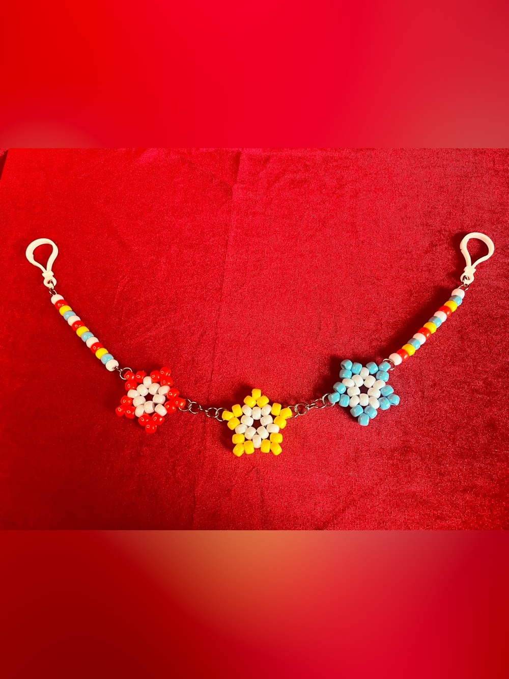 Clown Stars Belt Chain - White & Primary